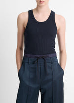 Ribbed Scoop-Neck Tank - US 3123