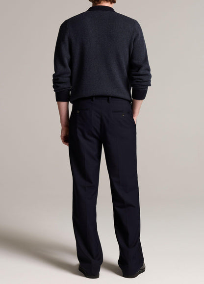 Louie Relaxed Twill Double-Pleated Trouser - US 2409