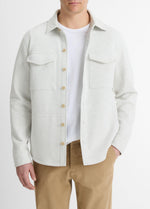 Double-Knit Cotton-Blend Piqué Shirt Jacket - US 2390