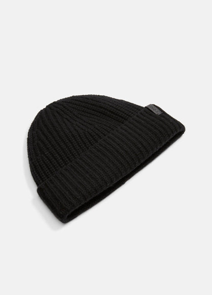 Cashmere Shaker-Stitch Beanie - US 8478