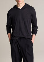 Slub Pima Cotton Double-Layer Hoodie - US 2899