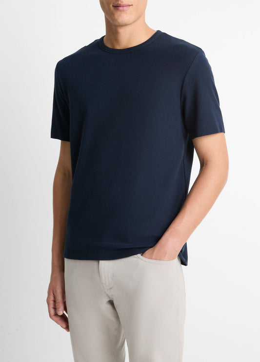 Pima Cotton Piqué Crew Neck T-Shirt - US 7443