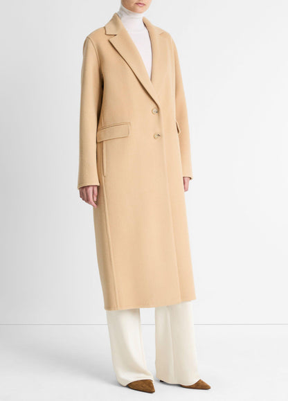 Wool-Blend Single-Breasted Coat - US 8354