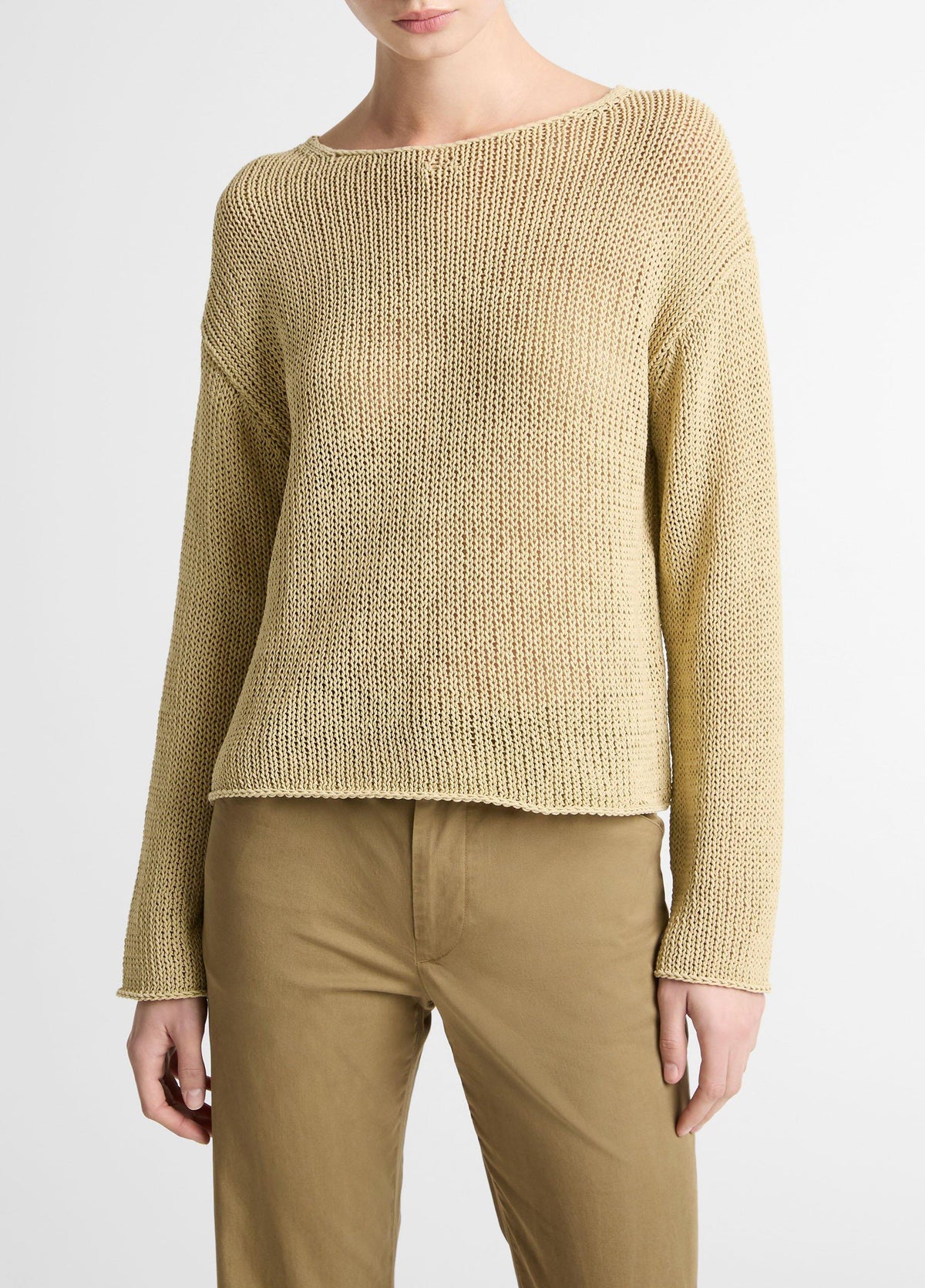 Italian Coated Cotton-Blend Sweater - US 2028