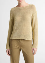 Italian Coated Cotton-Blend Sweater - US 2028