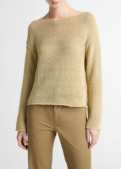 Italian Coated Cotton-Blend Sweater - US 2028