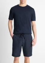 Linen Crew Neck T-Shirt - US 5943