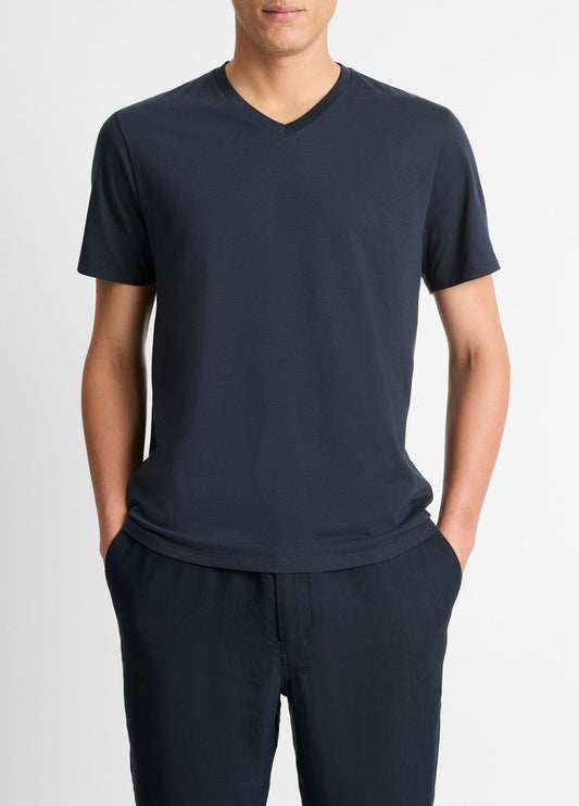 Pima Cotton V-Neck T-Shirt - US 5366