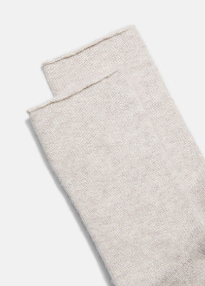 Women's Cashmere Jersey Short Sock - US 4482