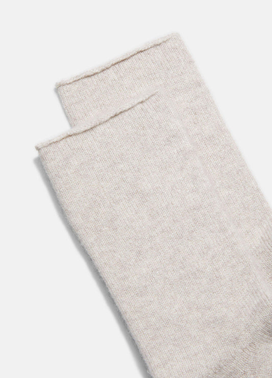 Women's Cashmere Jersey Short Sock - US 4482