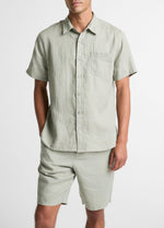 Linen Short-Sleeve Shirt - US 5797