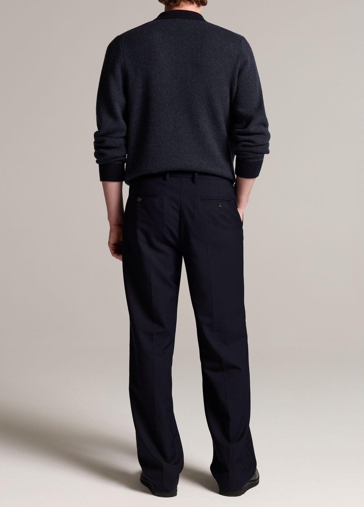 Louie Relaxed Twill Double-Pleated Trouser - US 2409
