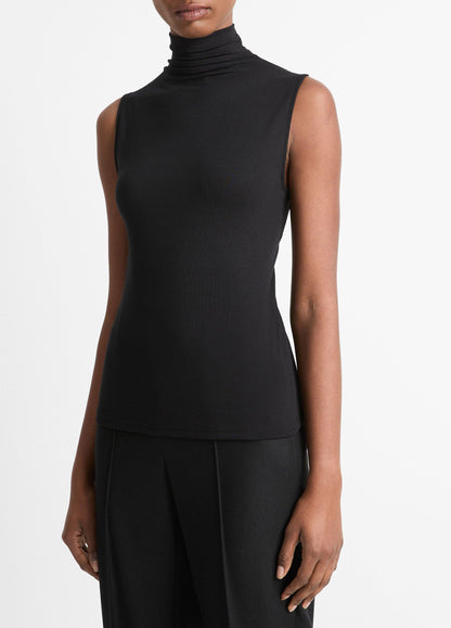 Jersey Sleeveless Turtleneck - US 5986