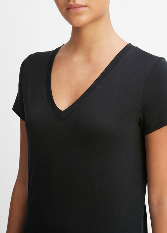 Essential Pima Cotton V-Neck T-Shirt - US 6257
