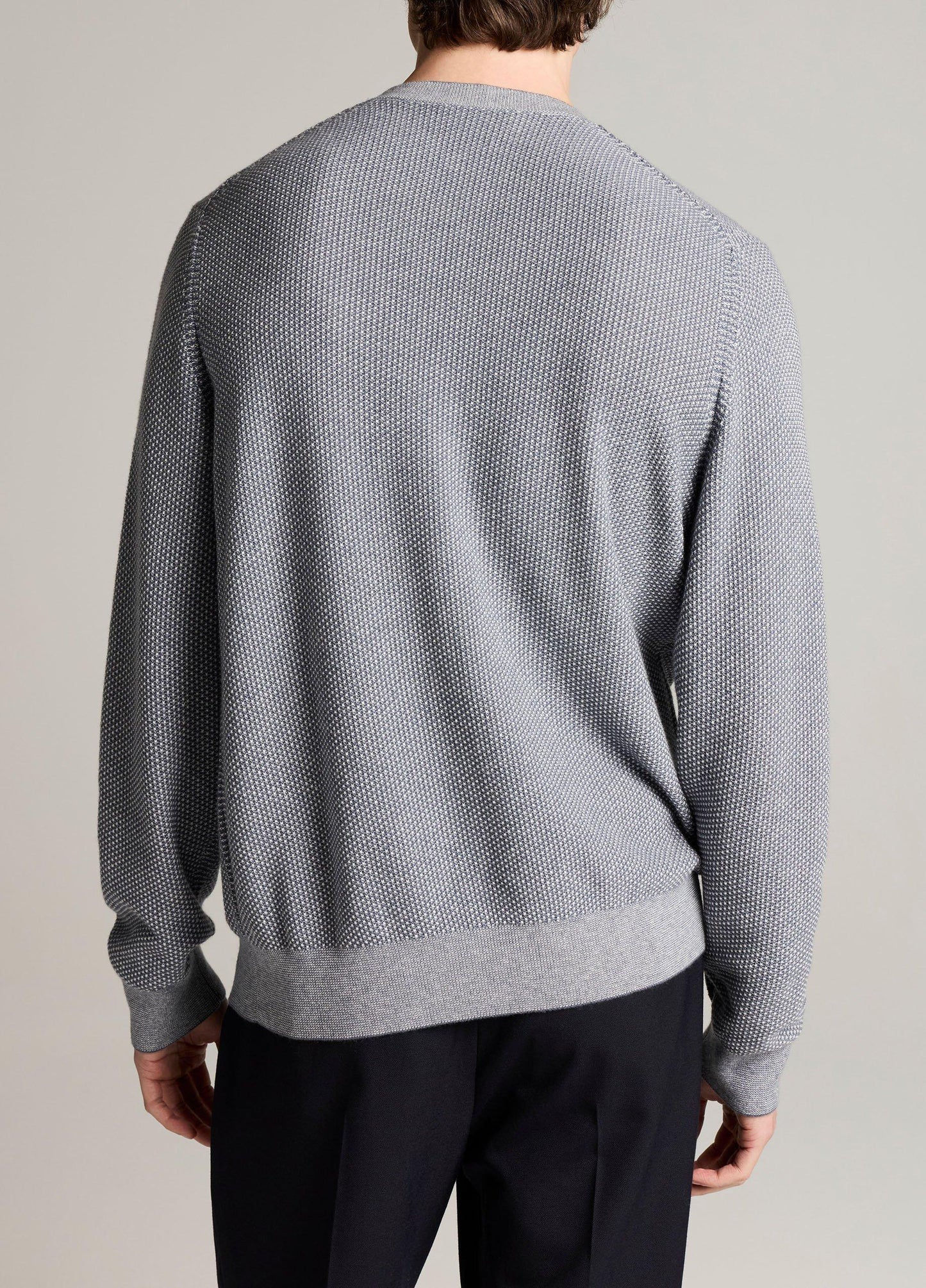Geo-Jacquard Wool-Blend Crew Neck Sweater - US 1665