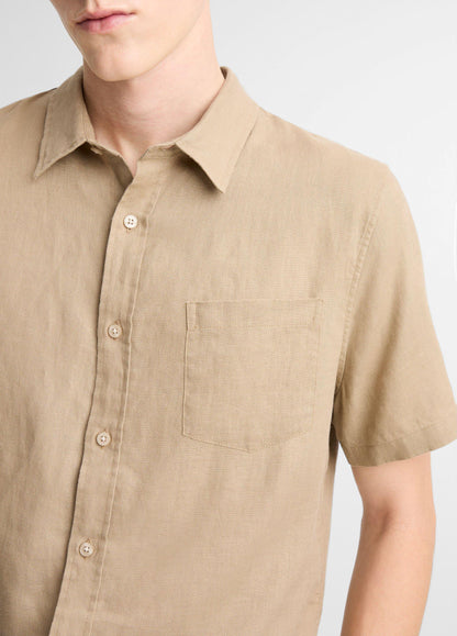 Linen Short-Sleeve Shirt - US 7761