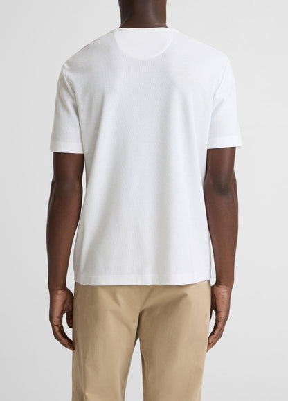 Pima Cotton Piqué Crew Neck T-Shirt - US 7324