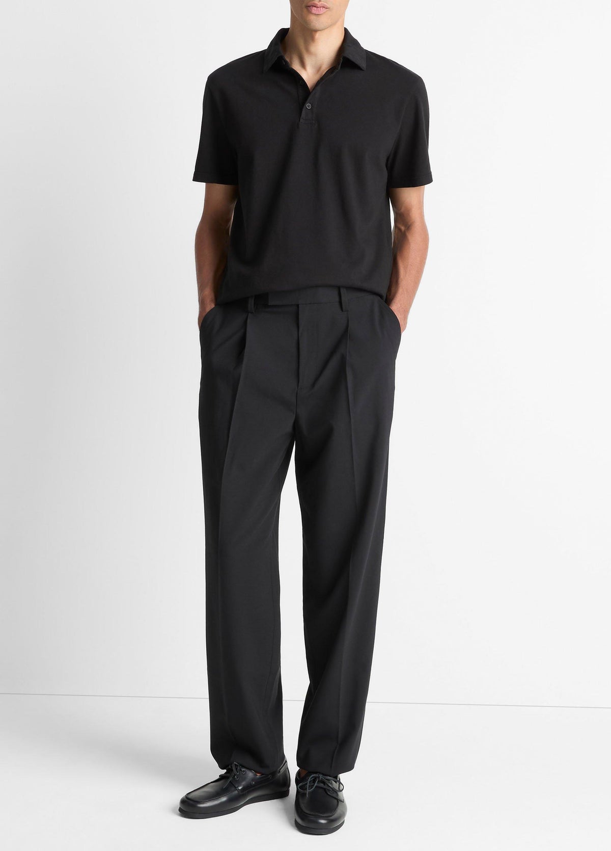 Garment Dye Cotton Polo Shirt - US 3693
