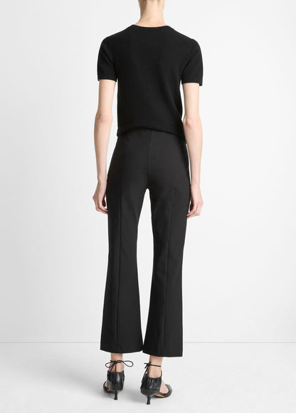Niki Mid-Rise Pintuck Crop Flare Pant - US 7615