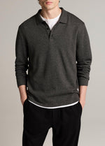 Heathered Double-Face Cotton-Blend Polo Shirt - US 7452
