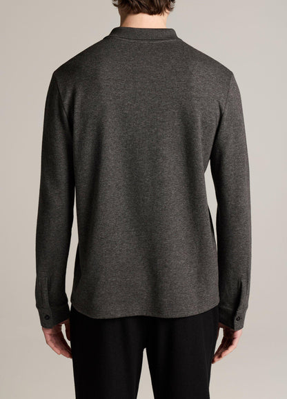 Heathered Double-Face Cotton-Blend Polo Shirt - US 7452