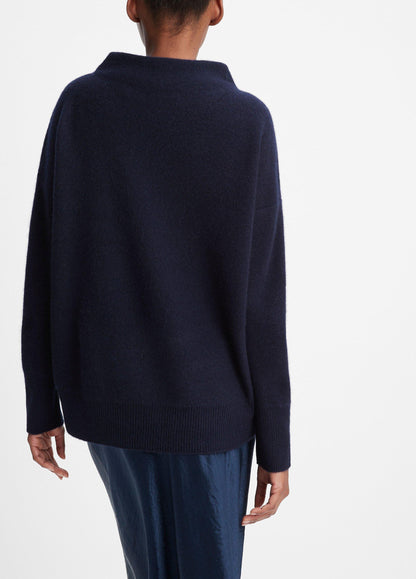 Plush Cashmere Funnel-Neck Sweater - US 0538
