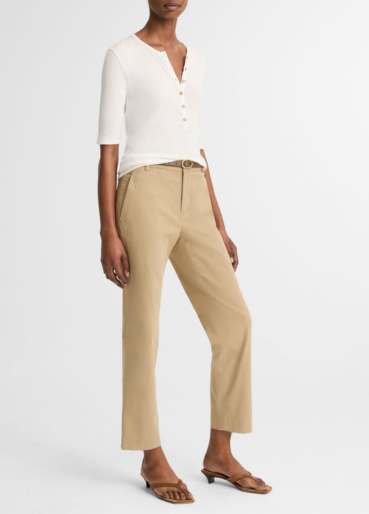Avery Mid-Rise Italian Stretch-Cotton Chino Pant - US 6830