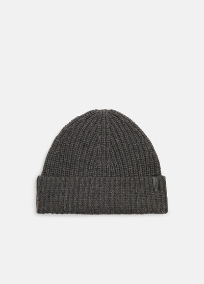 Cashmere Shaker-Stitch Beanie - US 8152