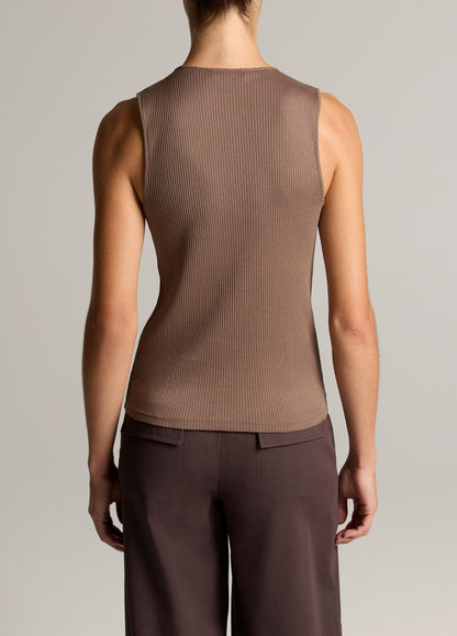 Ribbed Pima Cotton Shell - US 7521