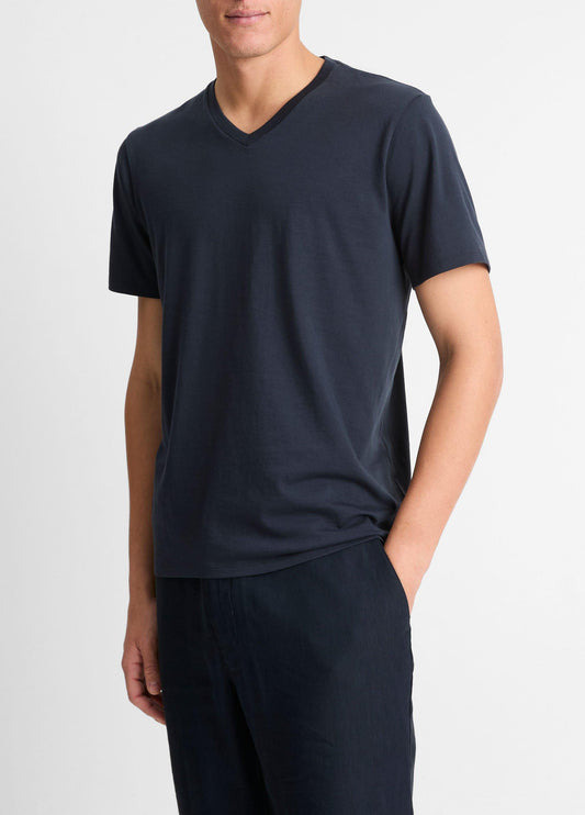 Pima Cotton V-Neck T-Shirt - US 5366