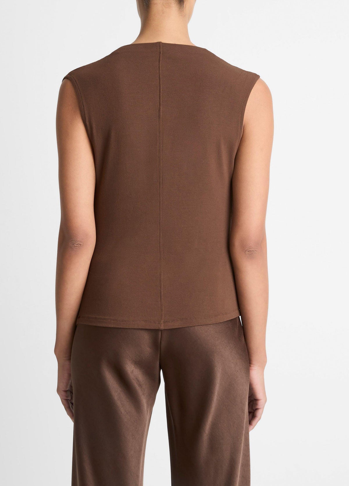 Jersey Draped Cowl-Neck Top - US 0723