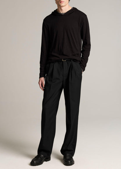 Slub Pima Cotton Double-Layer Hoodie - US 4375