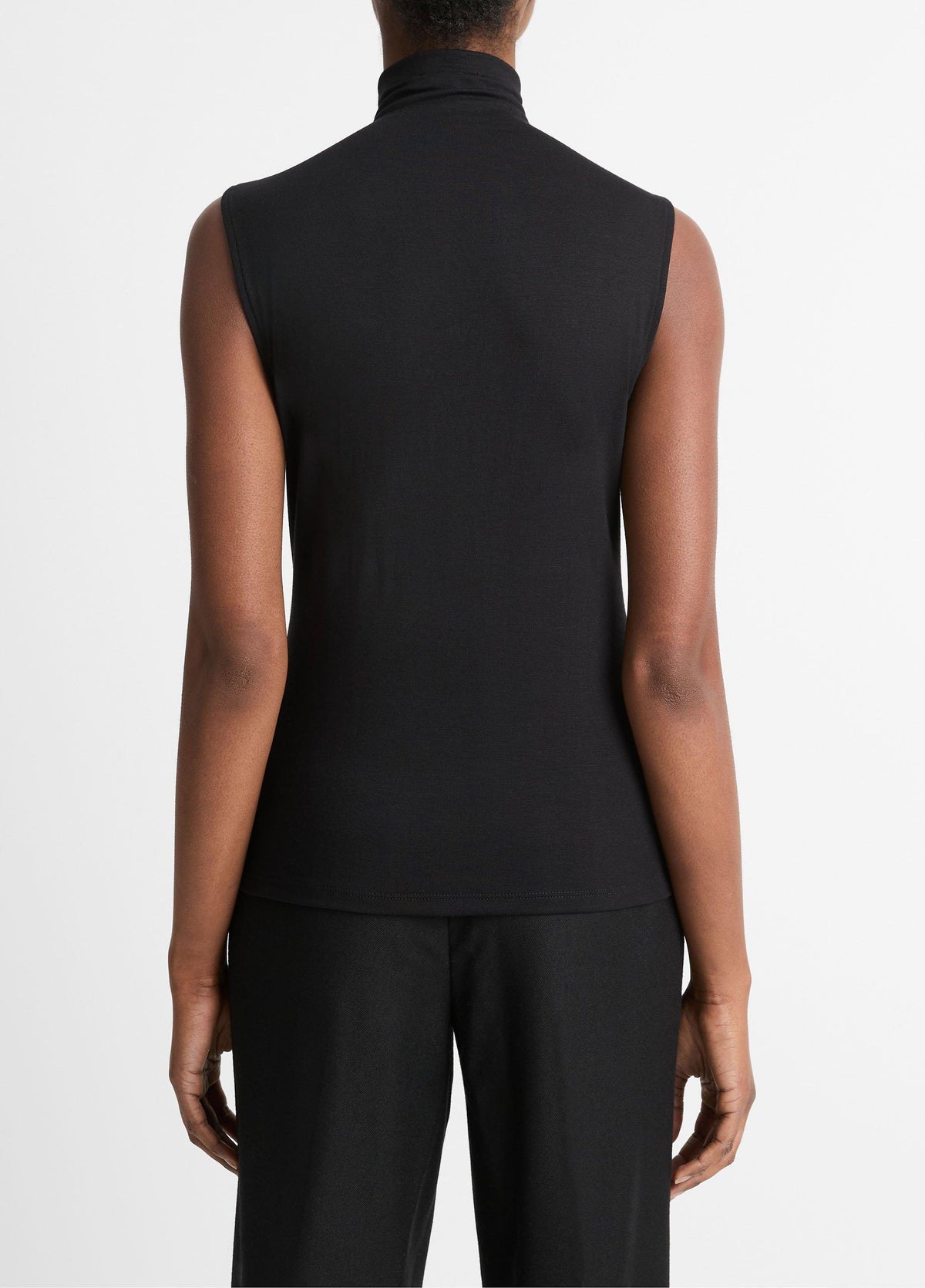 Jersey Sleeveless Turtleneck - US 5986