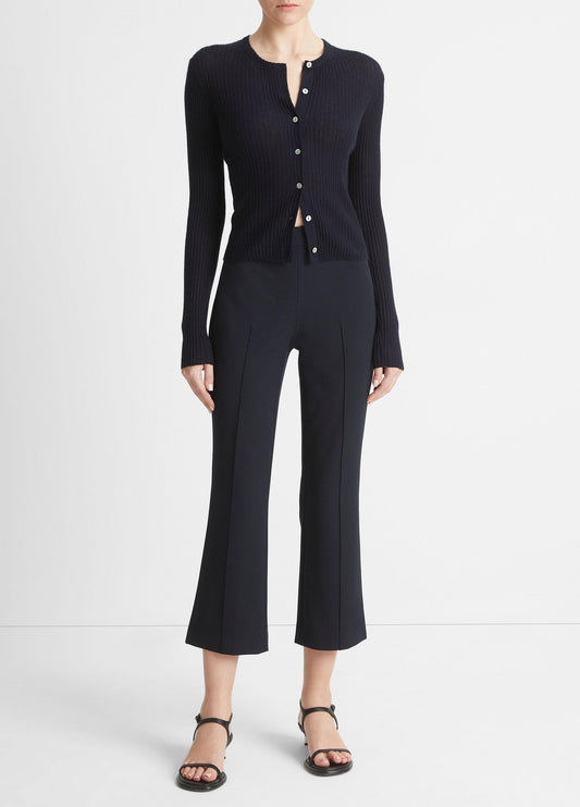 Ribbed Cashmere-Silk Cardigan - US 2781