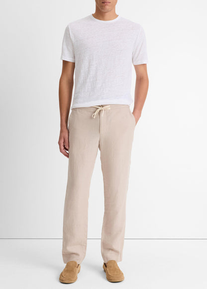 Linen Crew Neck T-Shirt - US 2250