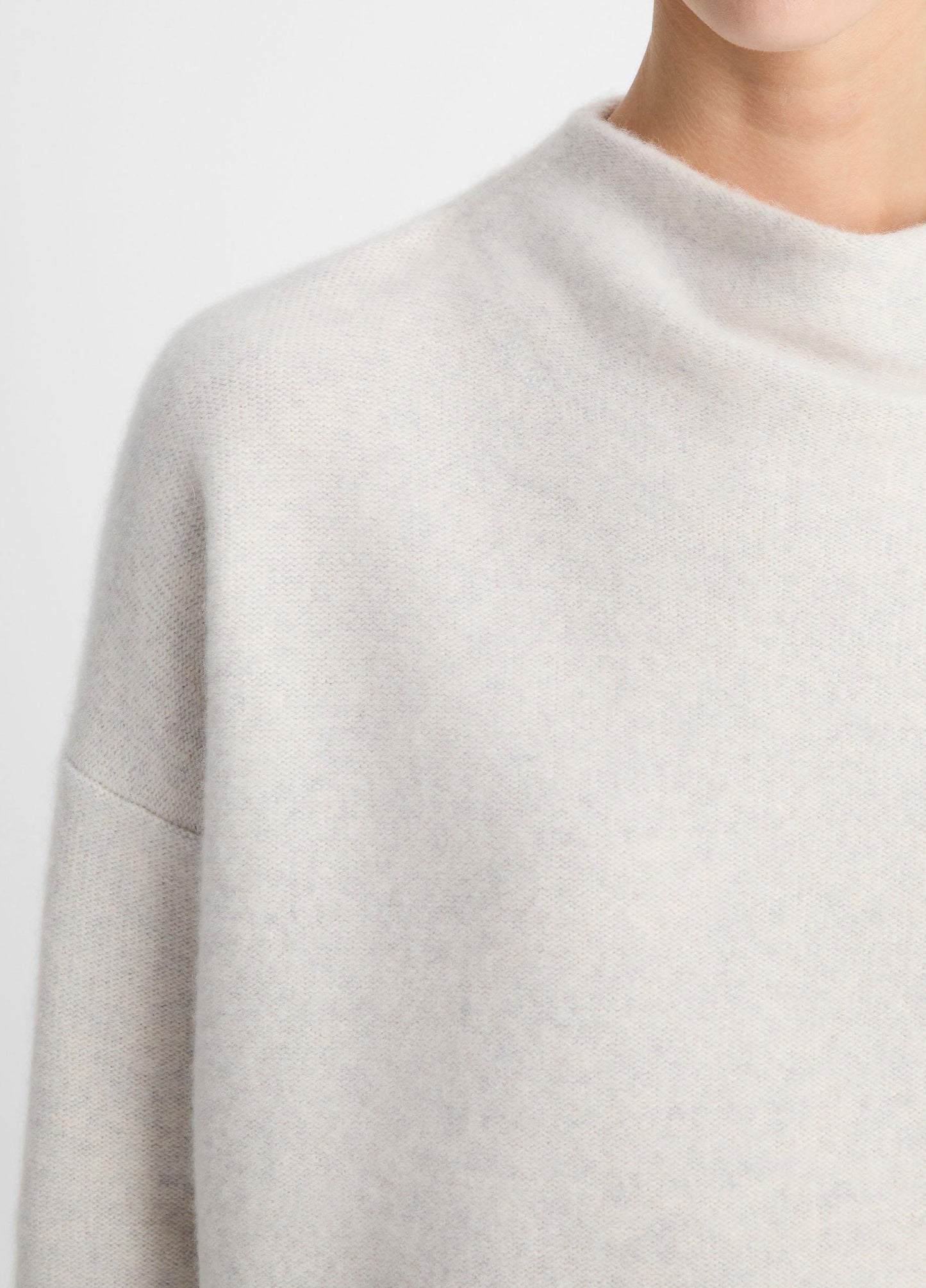 Plush Cashmere Funnel-Neck Sweater - US 3700