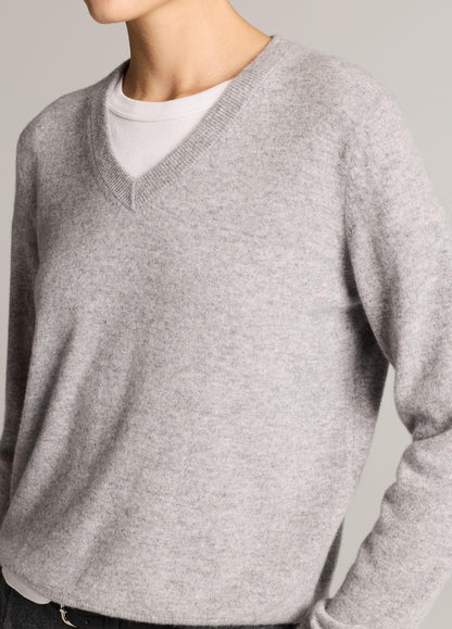 Cashmere Casual V-Neck Sweater - US 8019