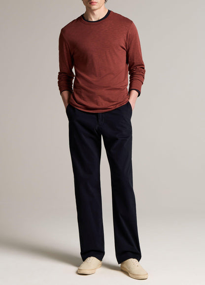 Slub Pima Cotton Double-Layer T-Shirt - US 9338