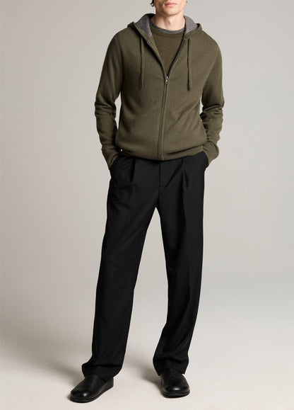 Cashmere Zip-Front Hoodie - US 1621