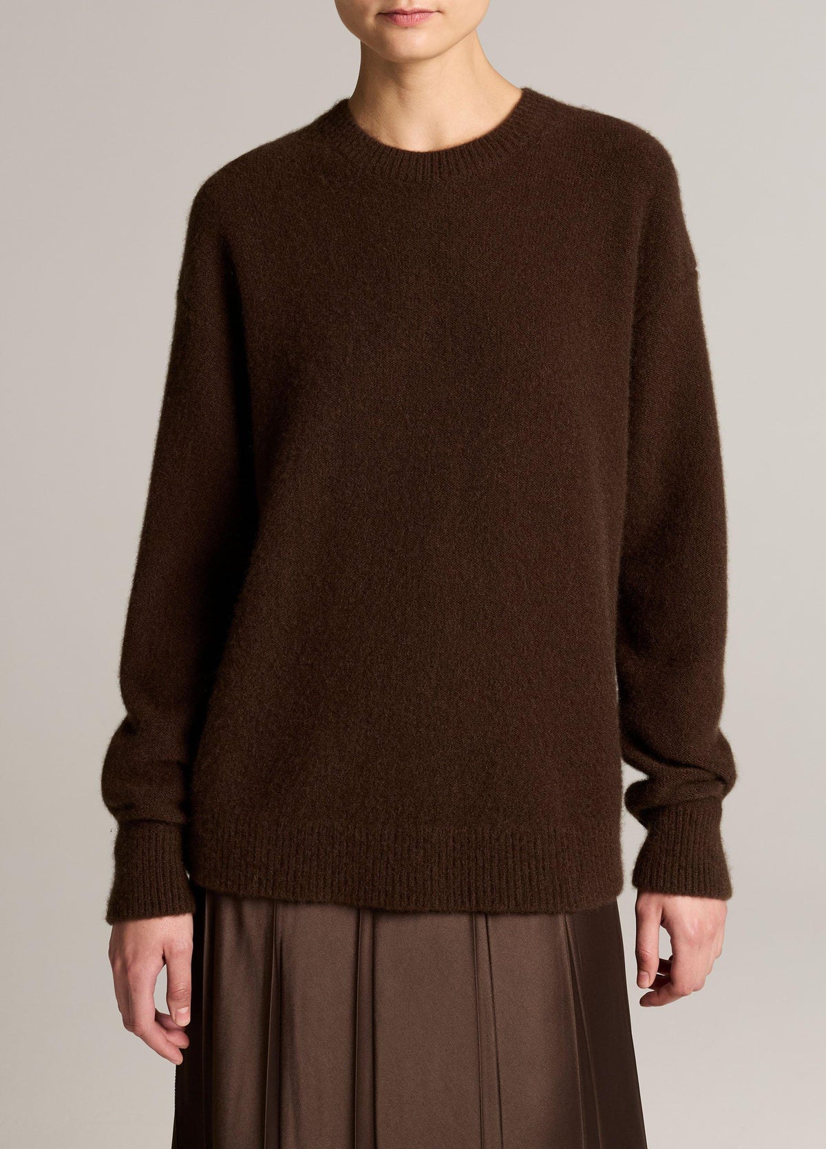 Plush Cashmere Crew Neck Sweater - US 1274