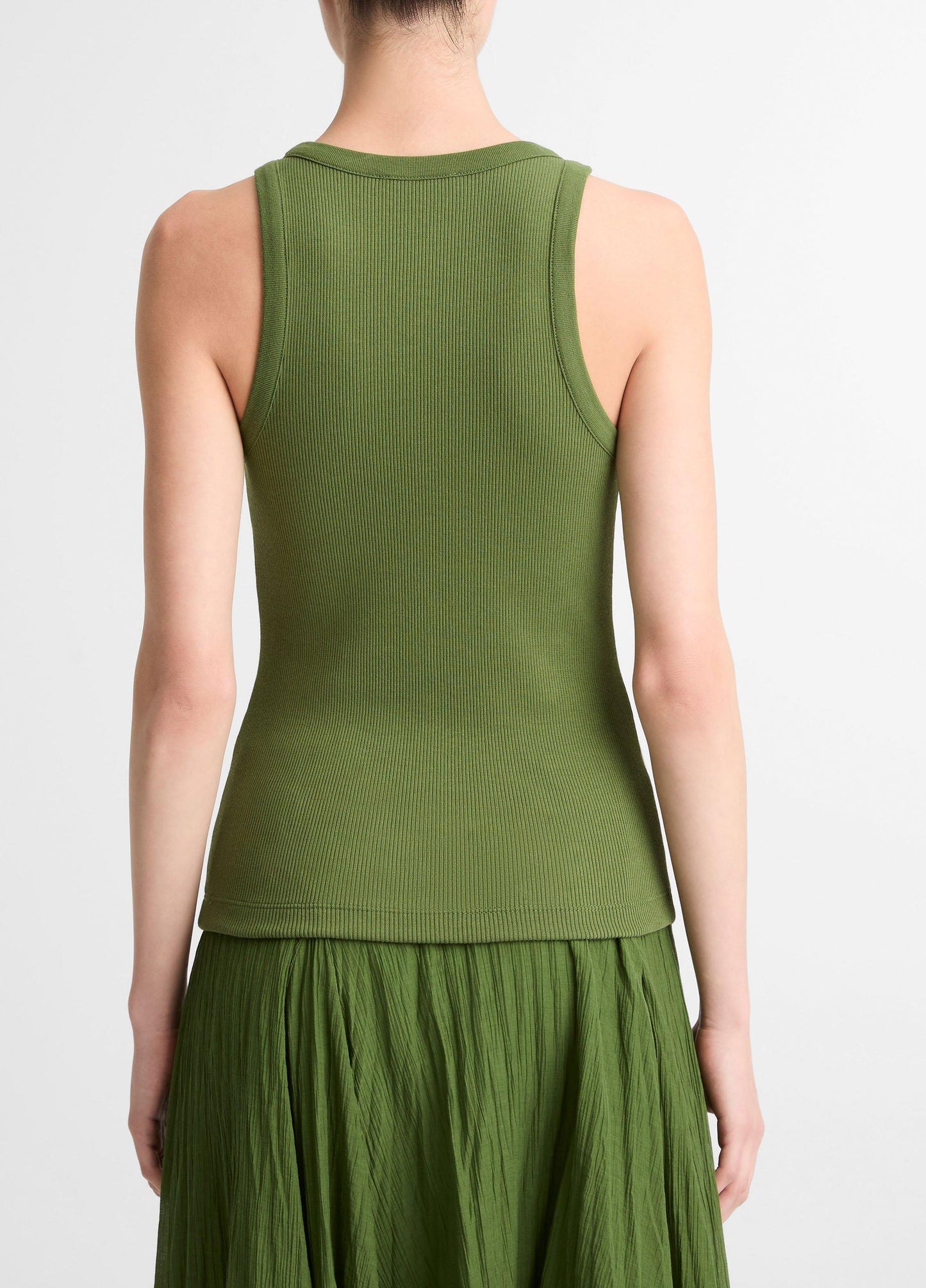 Ribbed Scoop-Neck Tank - US 2498