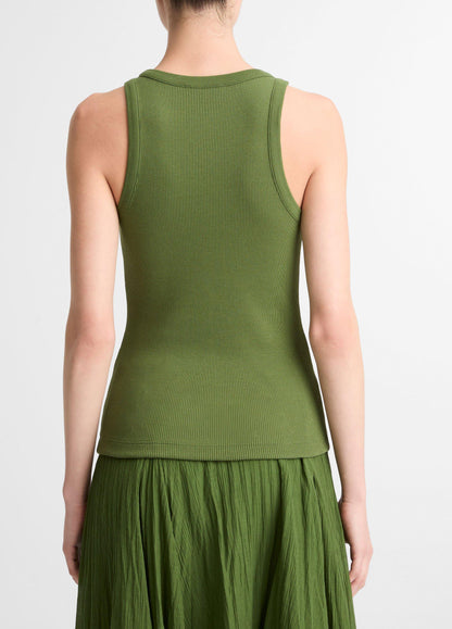 Ribbed Scoop-Neck Tank - US 2498