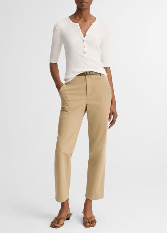 Avery Mid-Rise Italian Stretch-Cotton Chino Pant - US 6830