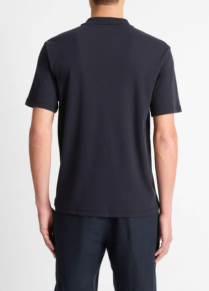 Cotton-Blend Johnny-Collar Polo Shirt - US 4650