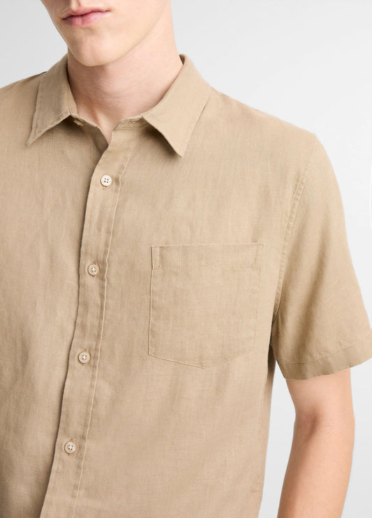 Linen Short-Sleeve Shirt - US 7761