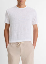 Linen Crew Neck T-Shirt - US 2250