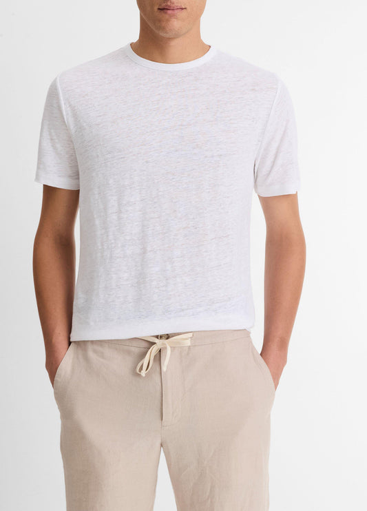 Linen Crew Neck T-Shirt - US 2250