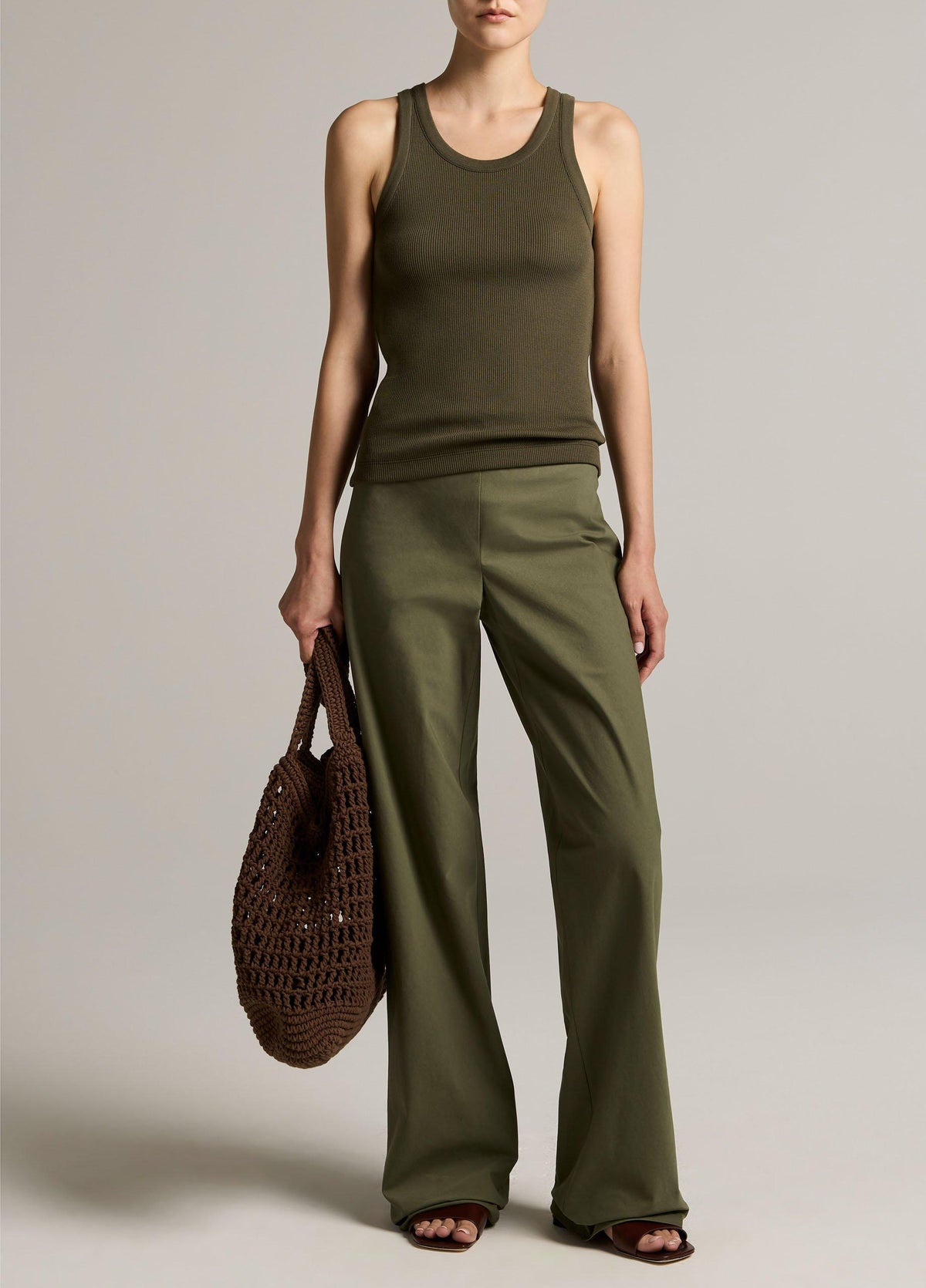 Ribbed Scoop-Neck Tank - US 4003