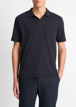 Cotton-Blend Johnny-Collar Polo Shirt - US 4650