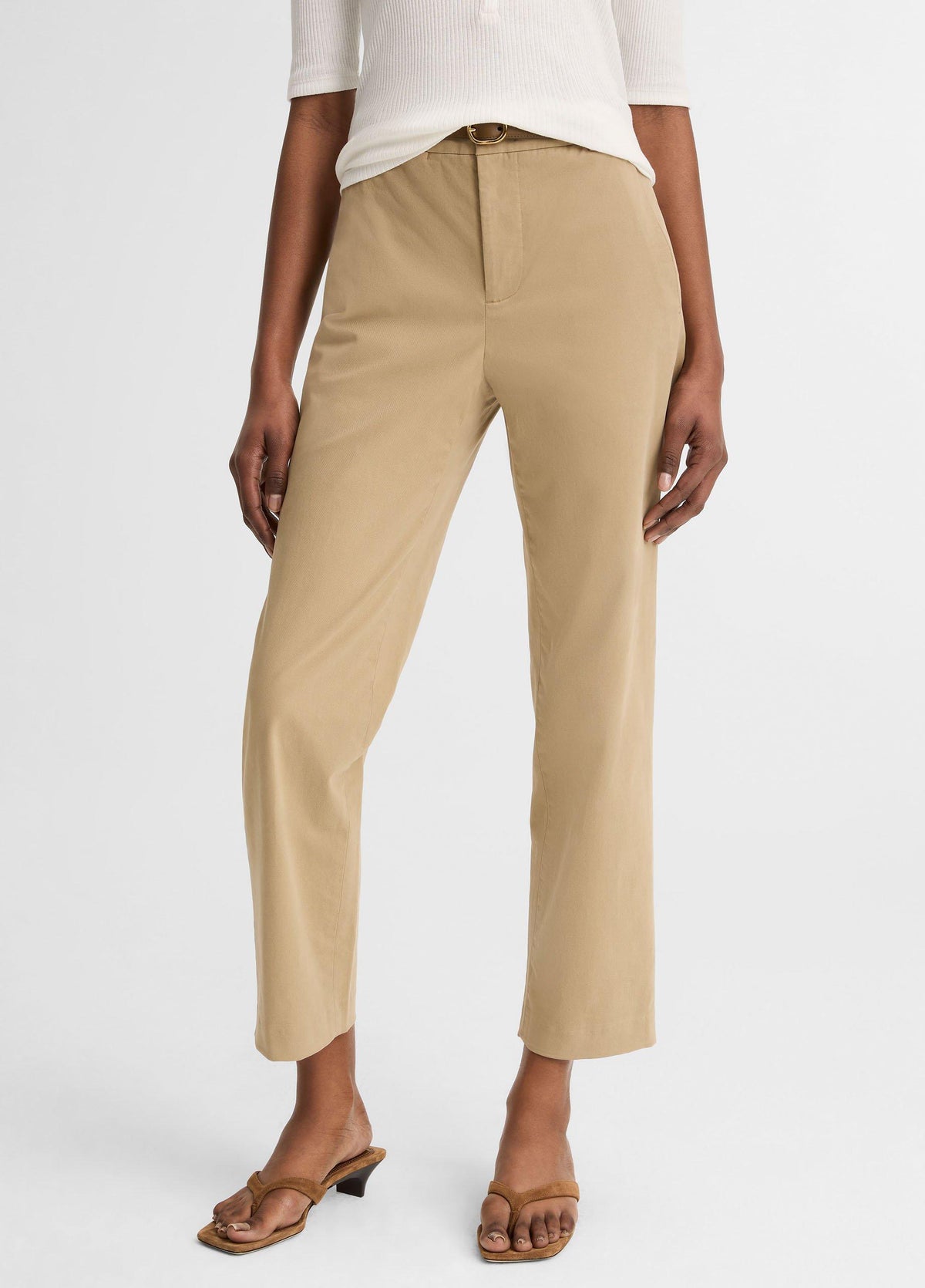 Avery Mid-Rise Italian Stretch-Cotton Chino Pant - US 6830